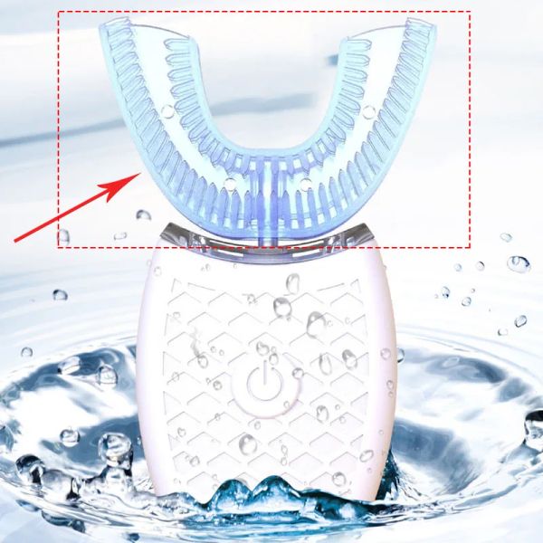Spazzolino da denti 1 pcs intelligente automatico sonic elettrico spazzolino da denti a U Giovate cumulini a forma di petrolio a forma cutanea