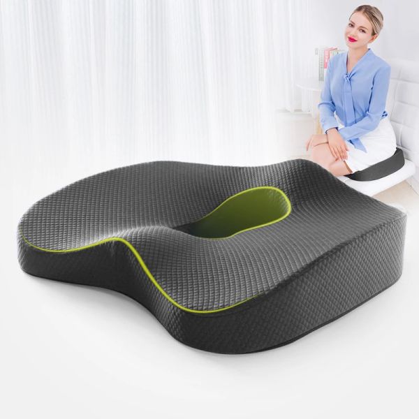 Yastık Bellek Köpük Koltuk Yastık Yastığı Sandalyesi Yastık Koltuk Pad Araç Kalça Masaj Yastık Ofis Sandalyesi Pedleri Destek Ortopedik Ağrı Küfür