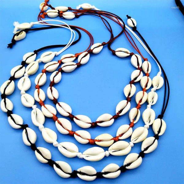 PENDANts Fashion Black Rope Chain Natural Seach Seakoch Collace Collar Gust per regalo Casual Beach Summer Beach