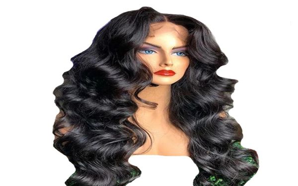 Толстый HD прозрачный кружевные парики с передним человеческими волосами дива 250 Плотность свободная волна 360 кружевное лобное парик 360 закрытие полного кружева Wig8146393