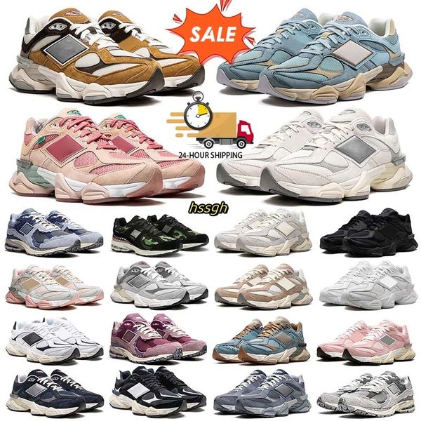 Sneakers 2002R 9060 Erkek Koşu Ayakkabıları Kutu Tasarımcısı Kadınlar Yağmur Bulut Kuvars Gri Ay Labirent Siyah Hayalet Koruyucu Çanta Deniz Tuz Erkekler Trainers Sneakers