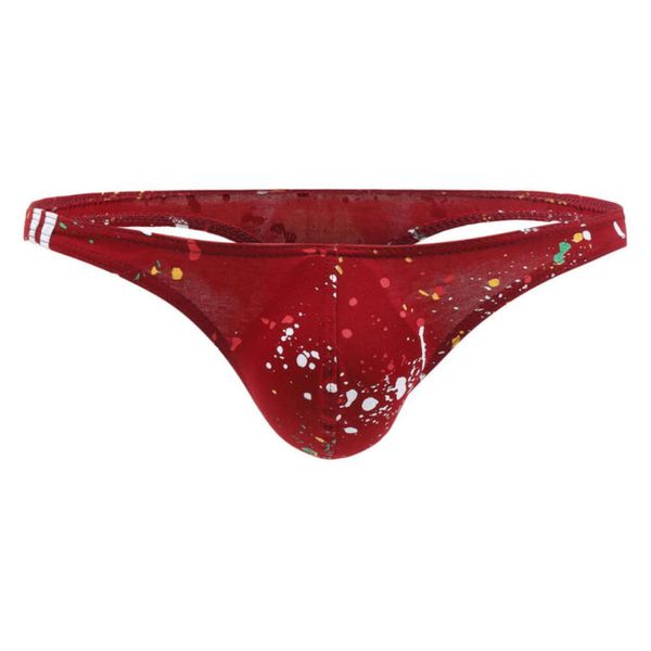 Lüks erkek iç çamaşırı 5pcs g-string seksi erkek grafiti baskılı külot brifingler underpant erkek bikini külot çekmeceleri kecks oo7u