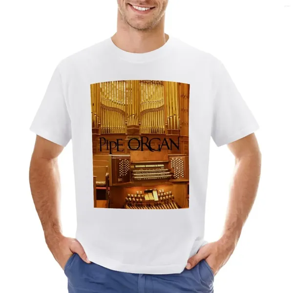 Polos masculinos Big Tipe Organ T-Shirt Boys Animal Print Funnys Mens Pacote gráfico