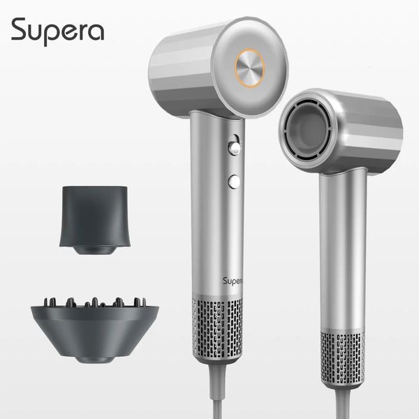 Supera iionic Hair Secer para cabelos Ultra de alta velocidade Motor 220V 1600W Ferramenta de estilo Profissional Secreteiros negativos de íons negativos 240411