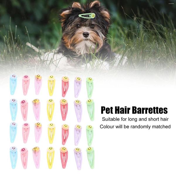 Köpek giyim 28pcs Pet Saç Teslim Çok Amaçlı Sevimli Tatlı Saç Barrettes Küçük Teddy Mini Tea Fincil Yorkie Kitten