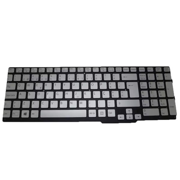 Клавиатура ноутбука для Sony Vaio Svs15 Series 9Z.N6CBF.706 149068211PT 55012FVM2G2-035-G Португалия PO Silver New