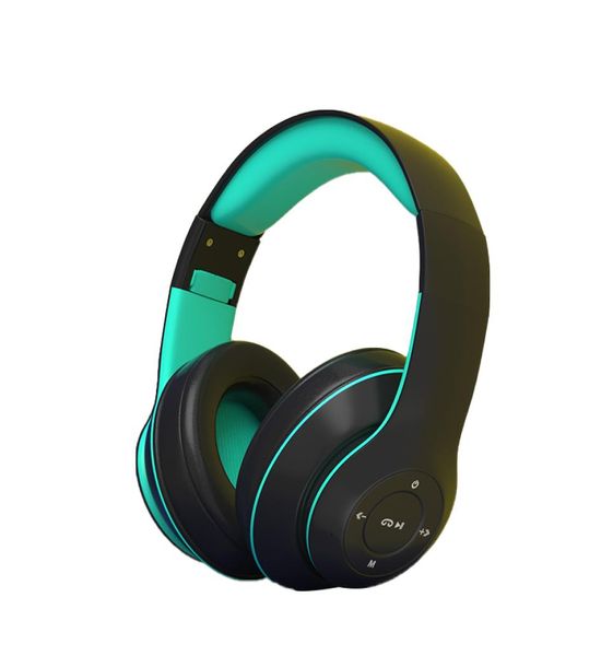 Fones de ouvido sem fio Bluetooth Headphones mp3 mp4 fones de ouvido estéreo cancelamento de fone de ouvido de cabeça colorido para crianças de Natal Presente6355407