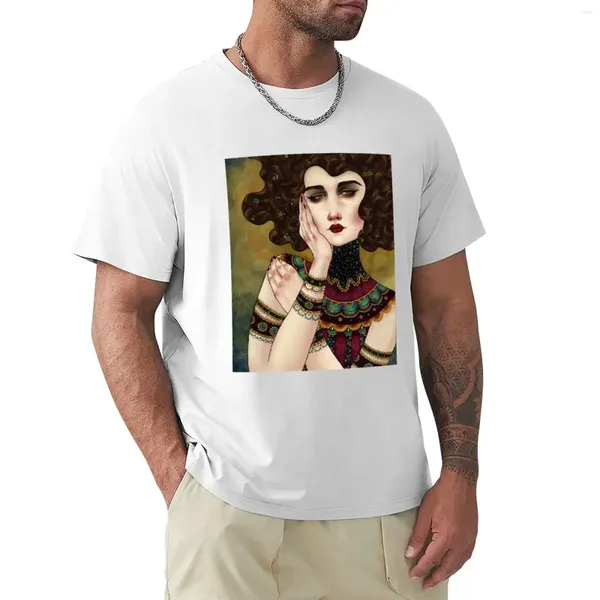 Polos masculinos Klimt reflete 5 camisetas de anime Caso personalizado
