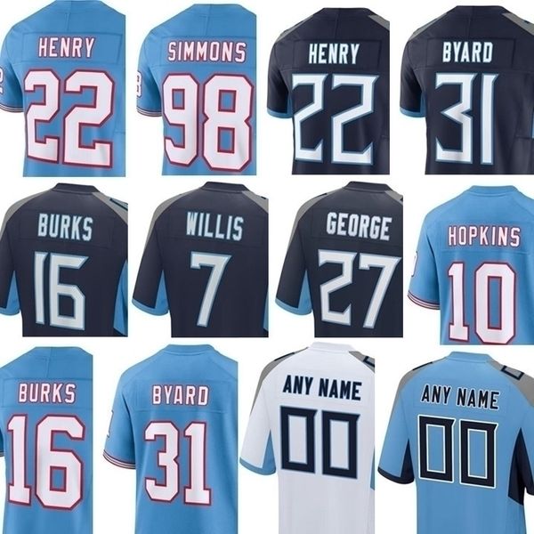 Fußballtrikot Joe Alt L'Jarius Sneed Leroy Watson IV Will Lev ist Ryan Tannehill Derrick Henry Tyjae Spears Jeffery Simmons Steve McNair Malik Willis Kevin Byard