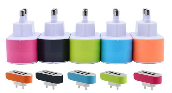 EUUS Plug Wall Stage Station USB -зарядный адаптер AC AC Power для сотового телефона PowerBank iPhone Xiaomi Huawei Oppo 3 PO3018807