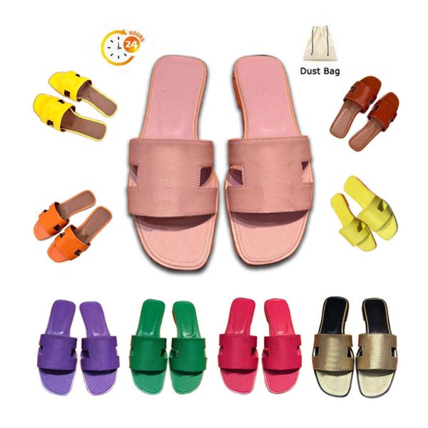 Frauen Hausrückschuhe Designer Sandalen Gelbes Boden Anti -Schlupf -Hausschuhe Mode Outdoor Pantoffeln Frauen echte Leder Gummi Flache Sandalen Sommer Beachschuhe