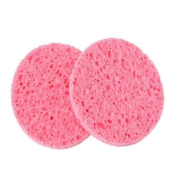 Naturholzfaser Gesichtswäsche Reinigung Sponge Beauty Make -up -Werkzeuge Zubehör runden Wassermelone rot 70 cm Dia4403628