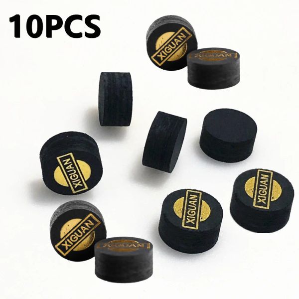 Billiard 10pcs 14mm Billiard Pool Suggerimenti Billiard Heads Suggerimenti M Durezza 5 Accessori strati