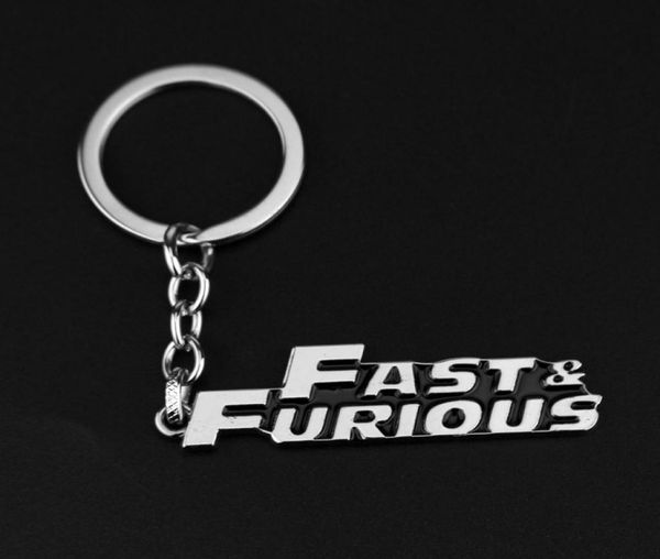 Боевик Fast Furious Letters Design Logoloy сплавные сплавные сети ключей KeyChain Keyfob Keyring Клюки аксессуары 3929228