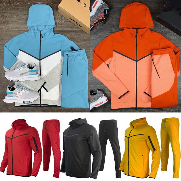 Tech Hoodie Tracksuit Men Tech Tech Fleece Pant Sport Tracksuit Set Woman Blue Grey Crey Trouspers Designer Designer Menina de traje masculino Sports Sports Wind Breaker Multicolor