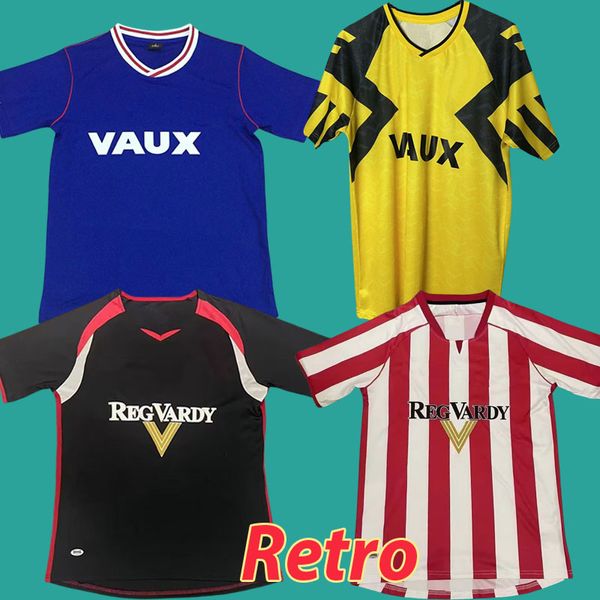 Retro Sunderland 1994 1993 Yellow 1992 2005 2006 Jersey de futebol Stewart Simms Roberts Amad Clarke Dajaku Embleton 92 93 94 05 06 Pritchard 24 25 Camisas de futebol