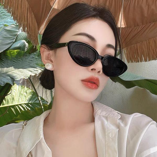 Retro Cat's Eye Sonnenbrille Frauen Mode Mehrzweckdame Sonnenbrille High-End-Ins Wind Anti-UV-Sonnenbrille Flut