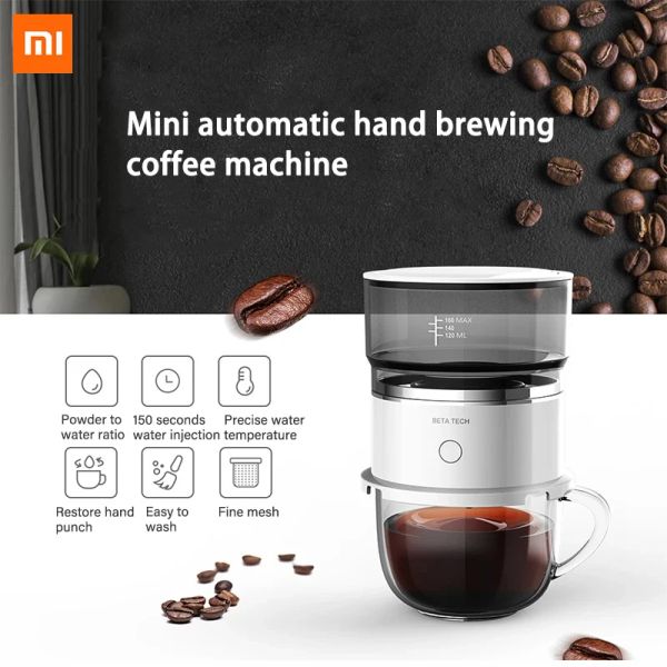 Bewässerung Xiaomi Mini Kaffeemaschine handgedrückte Kaffeemaschine Kaffeebrauer Automatisch Hand Tropf Kaffee Americano Maker Kaffee Kaffee