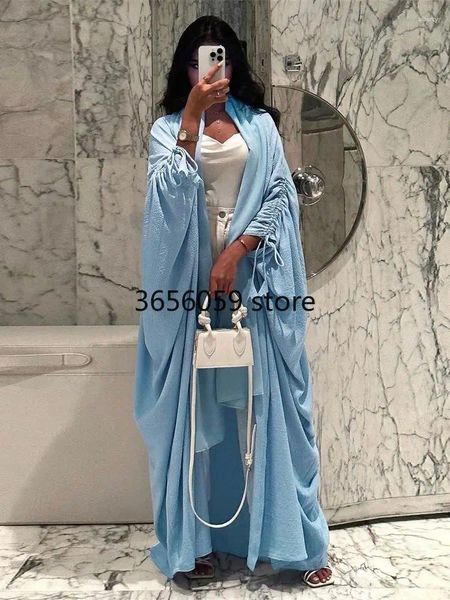 Abbigliamento etnico aperto Kimono Abaya Dubai Luxury 2024 Turchia Musman Musuln Monede Abito kebaya islamico per donne abiti femme musulmane