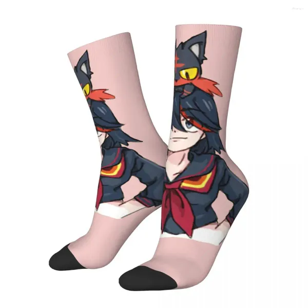 Herrensocken Happy Funny Compression Classic Druck Retro Harajuku Kill La Combat Fantasy Street Style Crew Sock