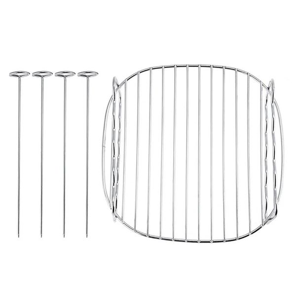 Nuovo rack rastrelliere a rastrello per griglie versatili set di justdolife da 7 pollici con trambochi di scarico a coda di scarico per aria da cucina per aria da cucina