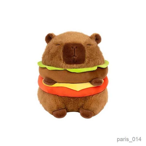 Animali di peluche ripieni Capybara Hamburger Simulazione peluche Capibara Anime Fluffty Toy Kaii Plushie ANIMALI PUNCHIO POLFICA SULLA DELLA DELLA DOLL