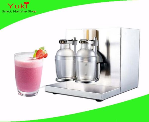 110V 220V Comercial Bubble Tea Shaker Bubble Tea Smachping Machine de bala de batedor dupla de barra de vinho Milk Shake Machine5702591