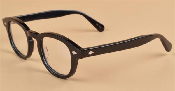 Tela da lemtosh cornice chiara lente johnny depp occhiali miopia occhiali retrò oculos de grau uomini e donne miopia occhiali telai