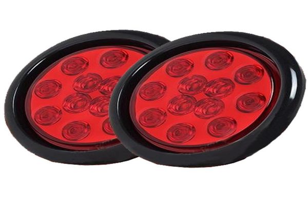 4 -дюймовый круглый красный 12 светодиодный поворот задних светильника.