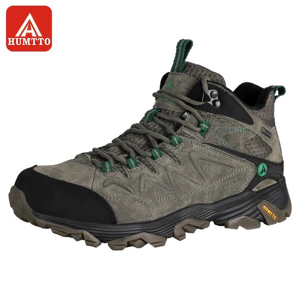 Humtto Wanderschuhe Männer Winter Outdoor Sportkletterschuhe nicht warm warmes Schnürschnüre-Trekking-High-Top-Turnschuhe große Größe 240420