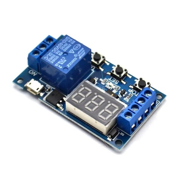 novo canal 1 canal 5v relé do módulo de atraso de atraso do módulo de relé gatilho OFF / on -on switch Timing Cycle 999 minutos para a placa de retransmissão Arduino RELE para