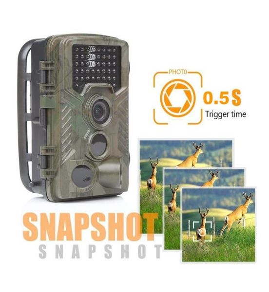 Камеры Trailas Night Vision Hunting Camera 1080p HD Цифровой инфракрасной инфракрасные дикие скаутские камеры для животных Водонепроницаемые 9467776