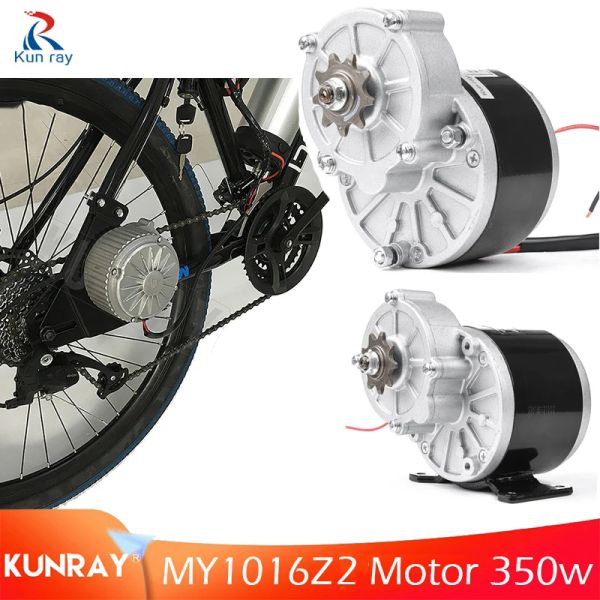 Motor de escova de velocidade da peça 250W 24V 36V DC Motor de engrenagem escovada para a bicicleta de scooter ebike com suporte de suporte de ferro my1016z2