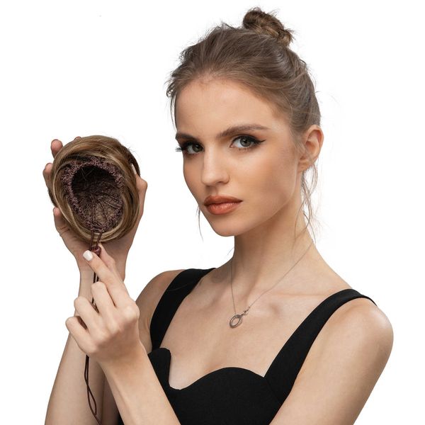 Wrap Womens Pulling Seilschnalle Style Ball Head Haar Perücken Arbeitgeber Taoist Schleife