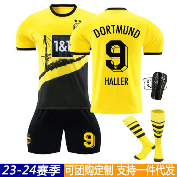 Calcio set turisti da pista da uomo 23-24 Dortmund Home Football Jersey Times 11 Royce 9 Ale 22 Bellingham Childrens Jersey