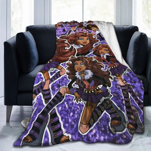 Imposta le coperte anime alte mostri per tutta la stagione Clawdeen Wolf Multifunzione Lightweigh