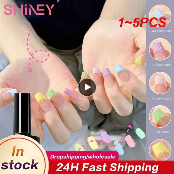 1 ~ 5pcs Hochwertiges Makkaron -Nagellack feiner Pulver Nagellack Kleber Kleber Nagelkleber Macaron für Nagelstudios 240422