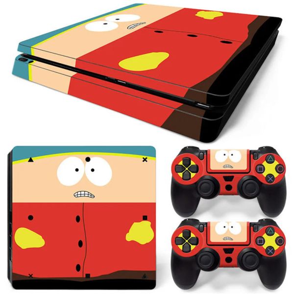 Наклейки горячие продажи наклейки на кожу виниловой наклейка для PS4 Slim Sticker Console+2 Controller Skin Sticker