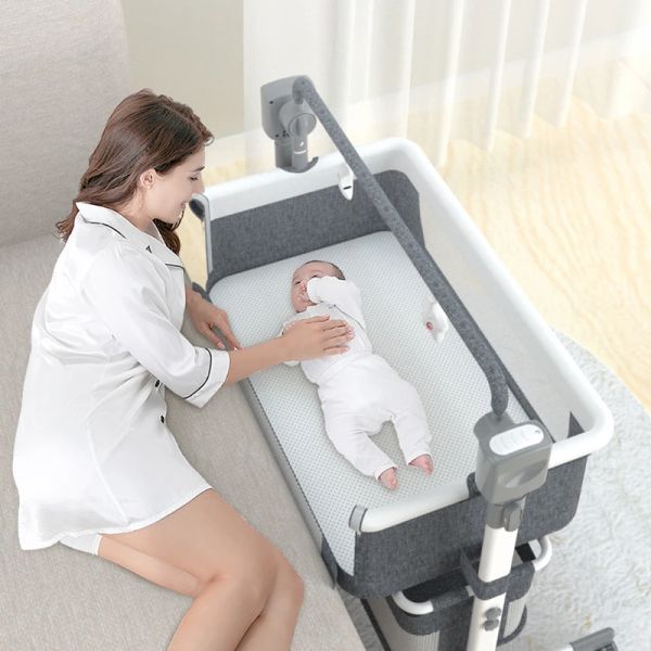 Berço de bebê berço cama de dormir com cama de recém -nascido ao lado do sono Viagem portátil Cosleeper Mini Crib