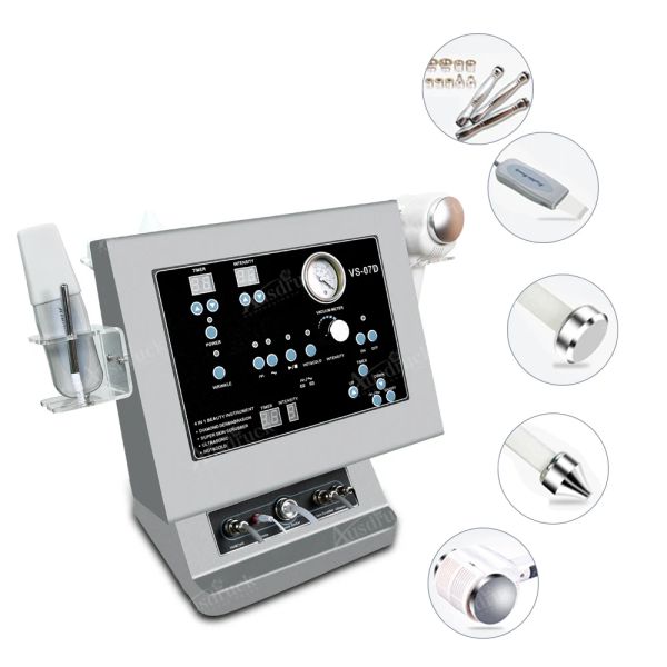 Maschine 4in1 Ultraschall -Diamant -Mikrodermabrasion Dermabrasion Haut schälen heiß/kalte Hammer Ultraschall Massagebereich Hautpflegegerät