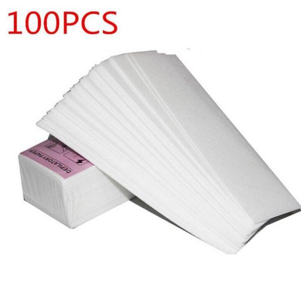 100pcs Entfernung Nicht gewohntes Körpertuch Haar Entfernen Sie Wachspapier Rollen Haarentfernung Epilator Wachs Streifen Papierrolle 1148164