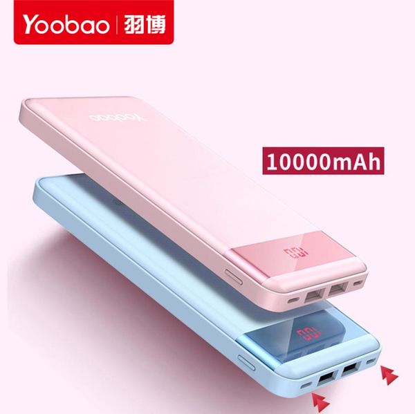 Yoobao Power Bank 10000mAH Evrensel Cep Telefonu Şarj Cihazı Iphon121341221 için İnce Tasarım