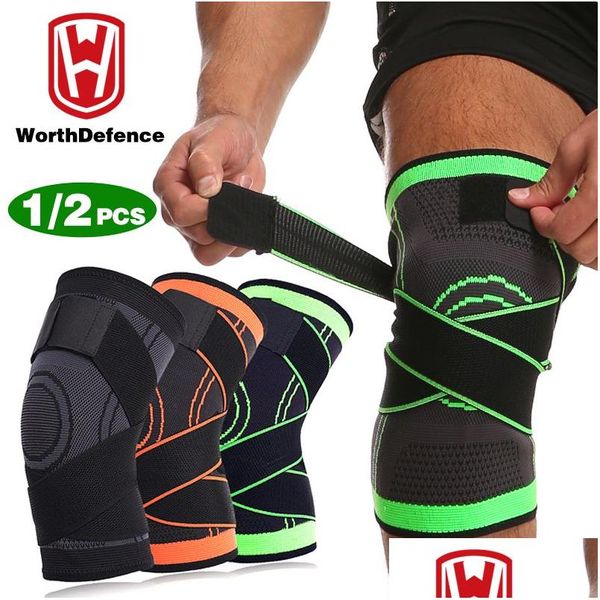 Supporto alla caviglia Voltificazioni da 12 PC Knee Pads Braces Sports Gneepad Men per artrite Artrite Protettore Fitness Fitness Manica di compressione DHSTQ