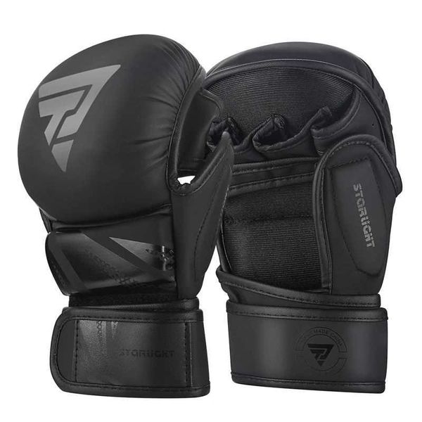 Attrezzatura protettiva Professional MMA Boxing Guves PU Leather Combat MMA Martial Arts Boxing guanti Karate Muay Thai Training Groves 240424