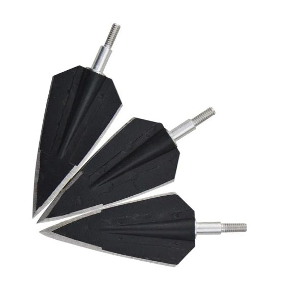 Arrow 6pcs Bogenschießen Broadheads 160 Grain Universal Thread 2 Fix Blade Tip Points Ziel für Outdoor -Jagdzubehör