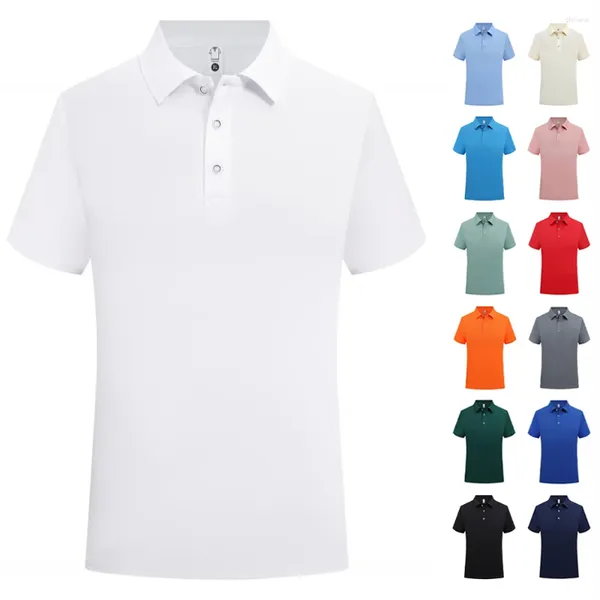 Männer Polos Männer atmungsaktiven formellen Kragen T -Shirts Massen Großhandel einfache weiße Uniform Polo für lässige Camisa Para Hombre