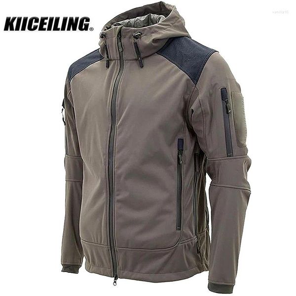 Erkek Ceketler Kiiceiling ISG 2.0 Softshell Polar Taktikleri Erkekler İçin Down Sonbahar Sonbahar Sıcak Su Geçirmez Askeri Avcılık Kadın Paltosu