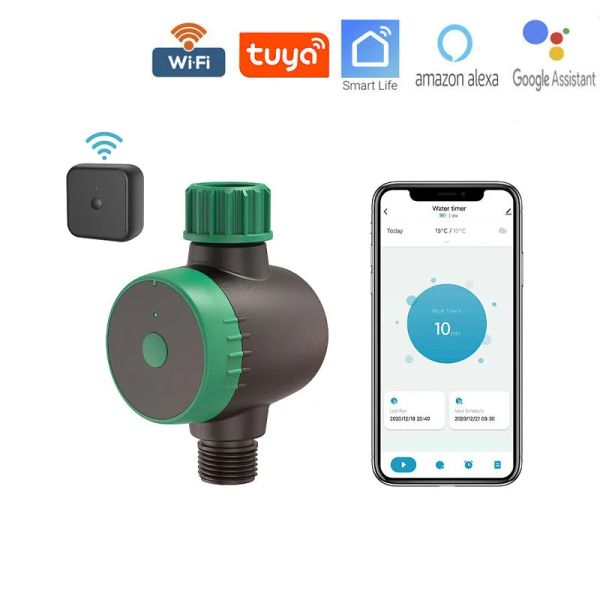 Módulos Tuya Smart Hose Torneador de rega de mangueira, com hub wifi, compatível com Alexa, Smart Life