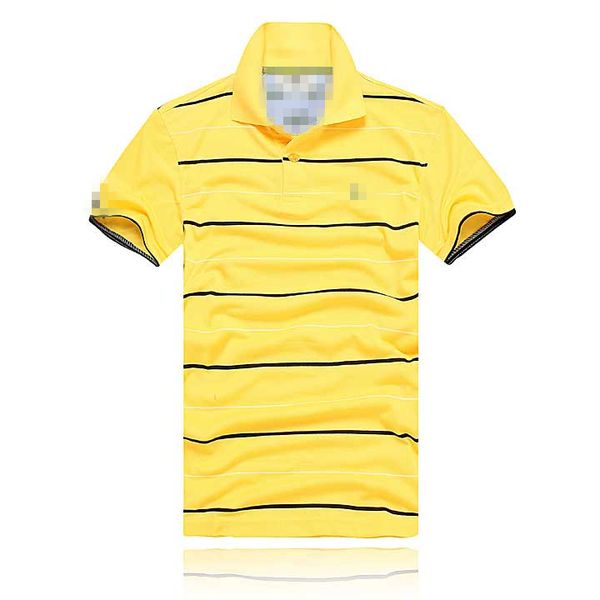 A camiseta masculina da marca de polos está vendendo quente no verão, camisa de golfe masculina super bonita e bordada, algodão curto de algodão, seco rápido de seca casual