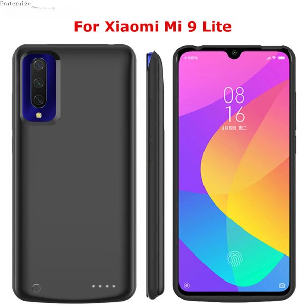 Fälle 6800mAh External Battery Case für Xiaomi Mi 9 Lite Power Bank Deckung Tragbarer Powerbank für Xiaomi 9 Lite Battery Ladekoffer